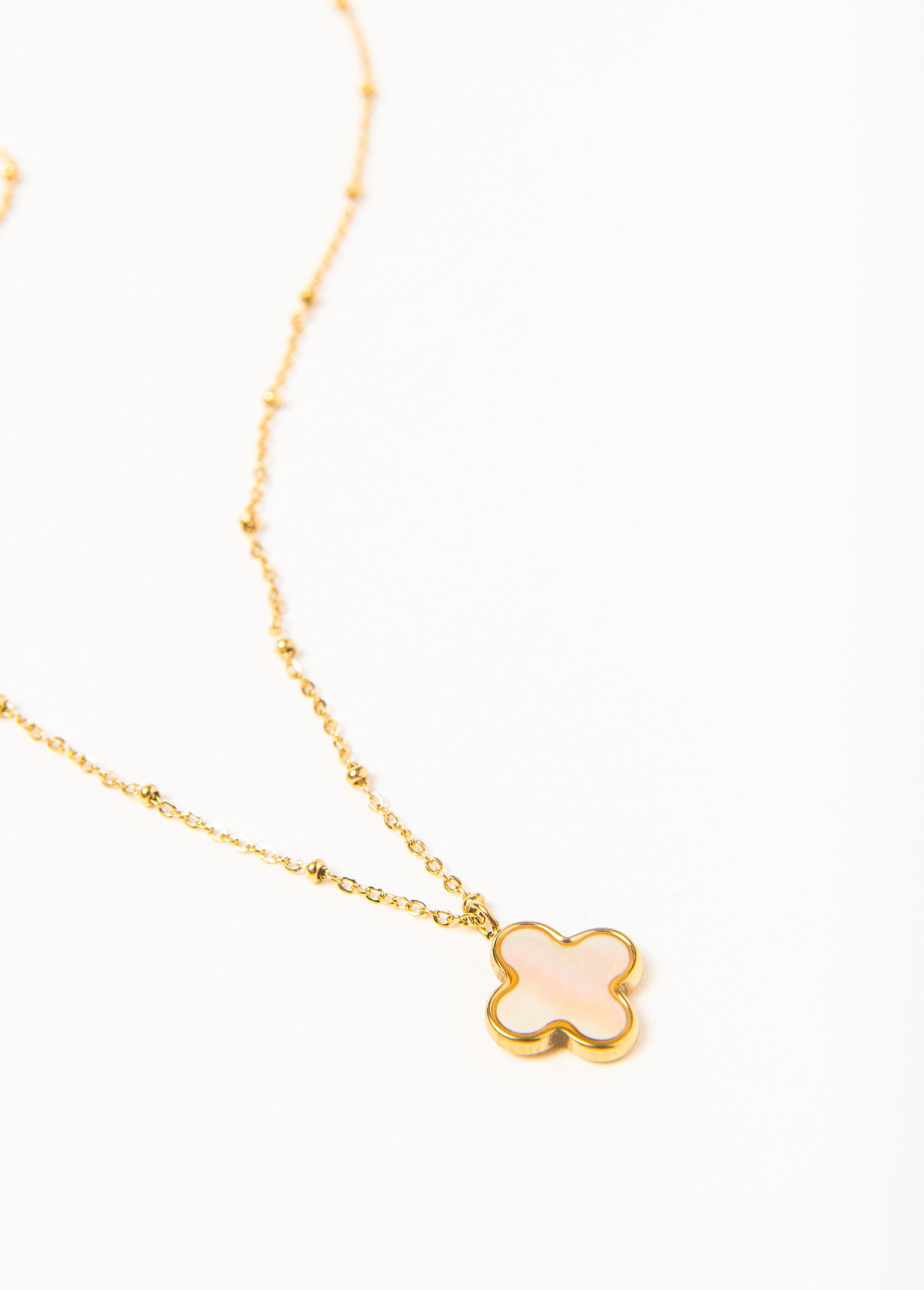 Steel_necklace_with_mother-of-pearl_pendant_Golden_DE1_slim