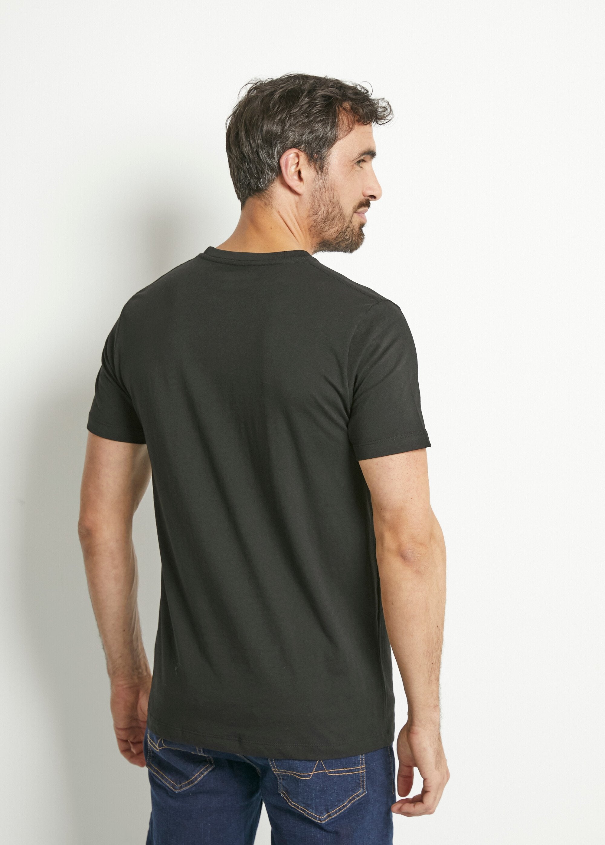 Pack_of_2_logo_T-shirts_with_round_neck_Black_lot_2_DO1_slim