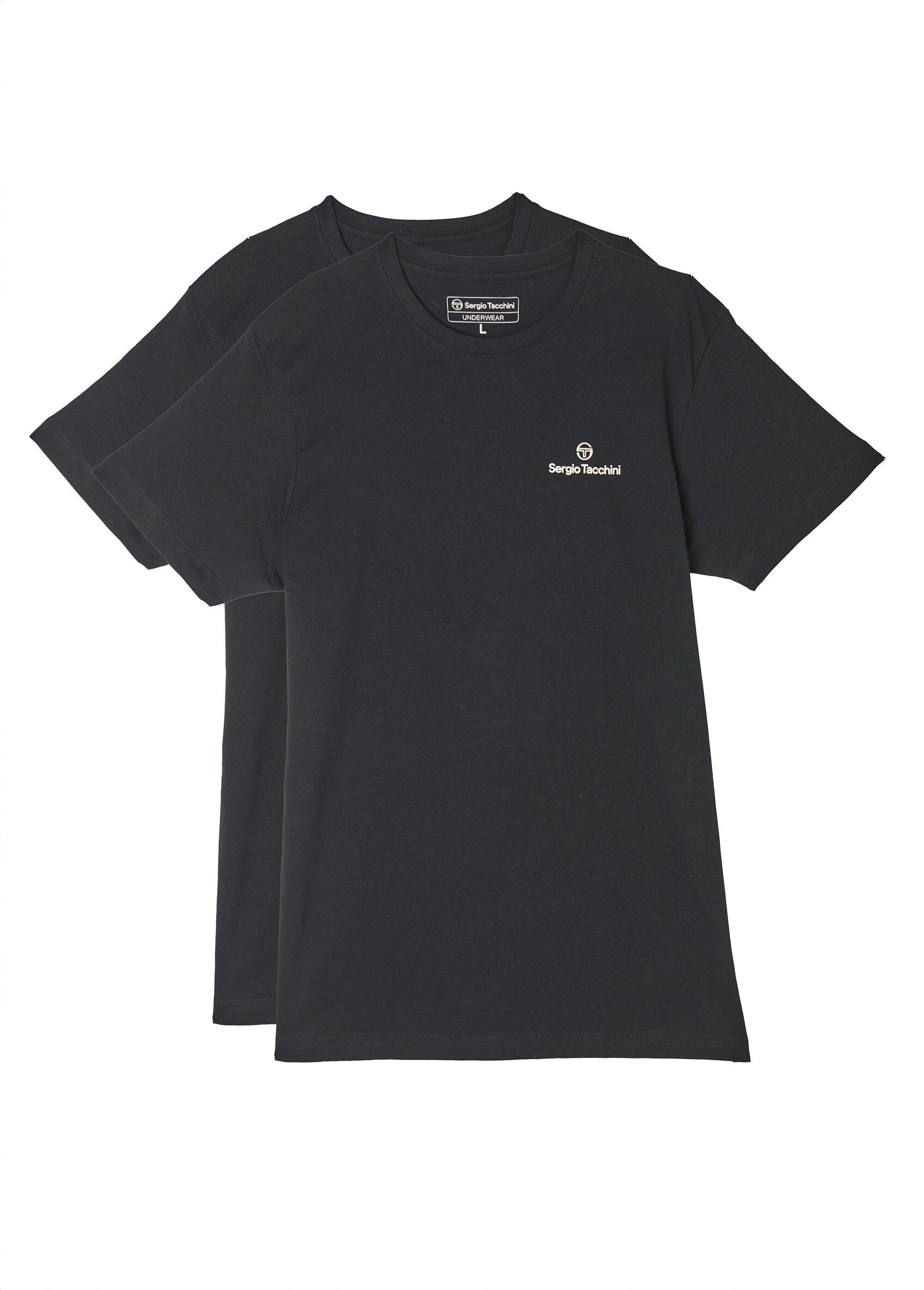 Pack_of_2_round_neck_T-shirts,_dark_Black_lot_2_FA1_slim