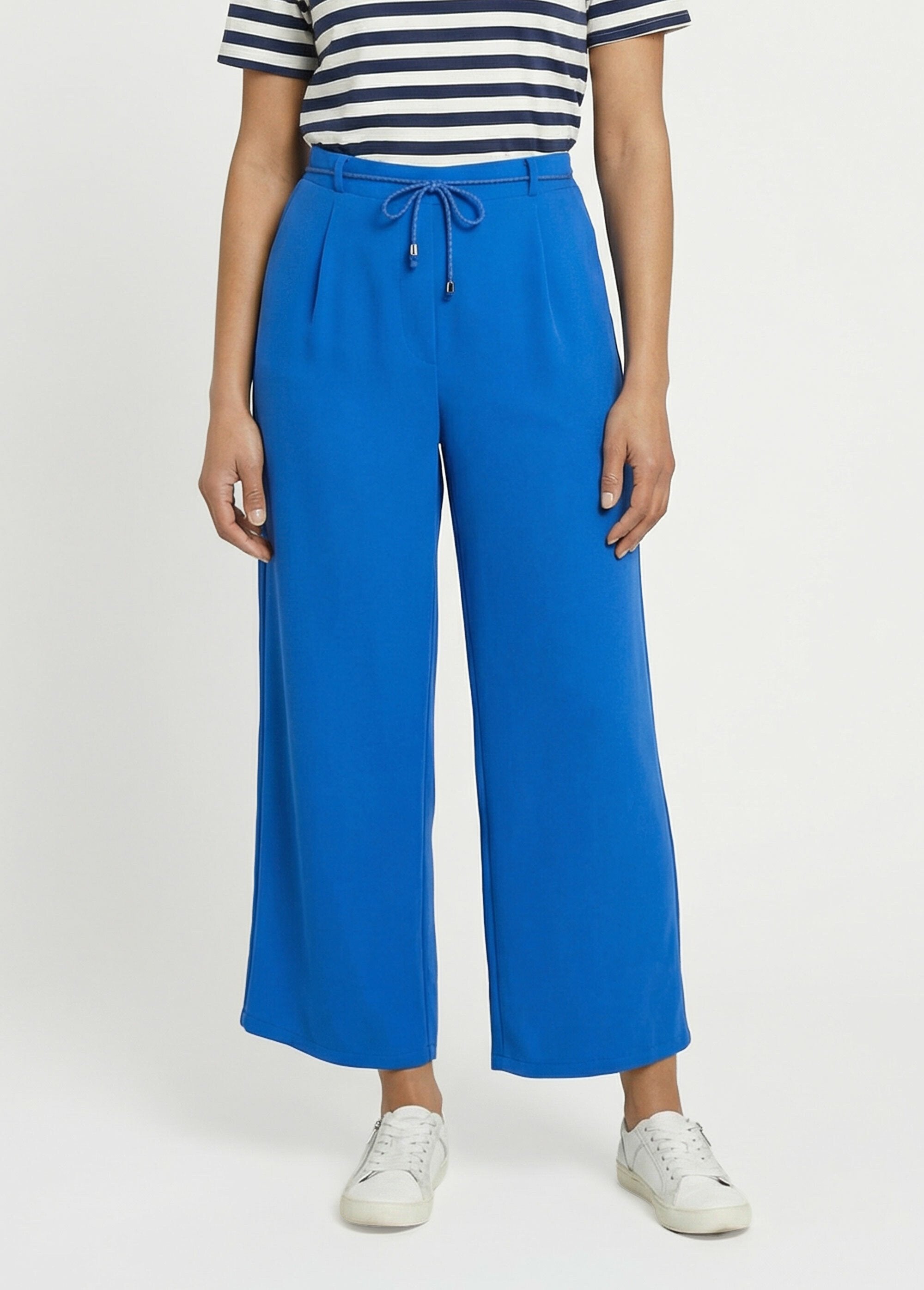 Pantalon_large_élastiqué,_Essentiel_Bleu_vif_FA1_slim