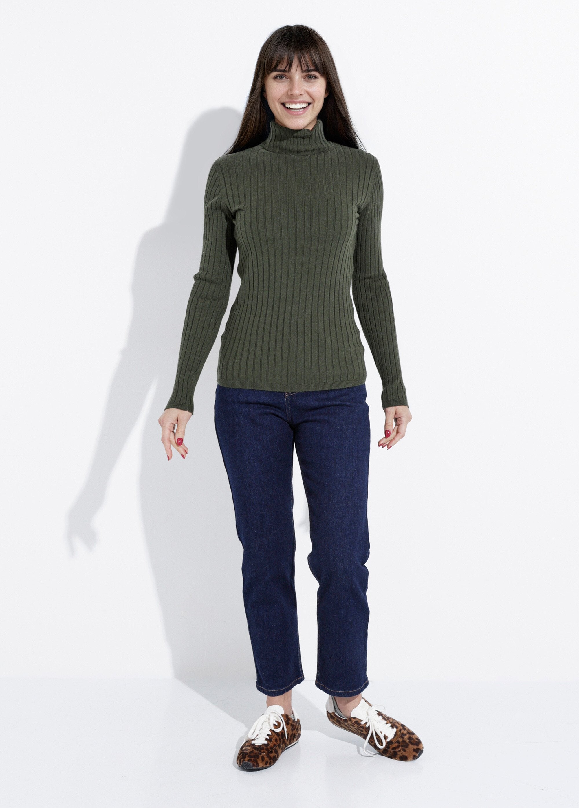 Fine_turtleneck_sweater,_flat_knit_Khaki_SF1_slim