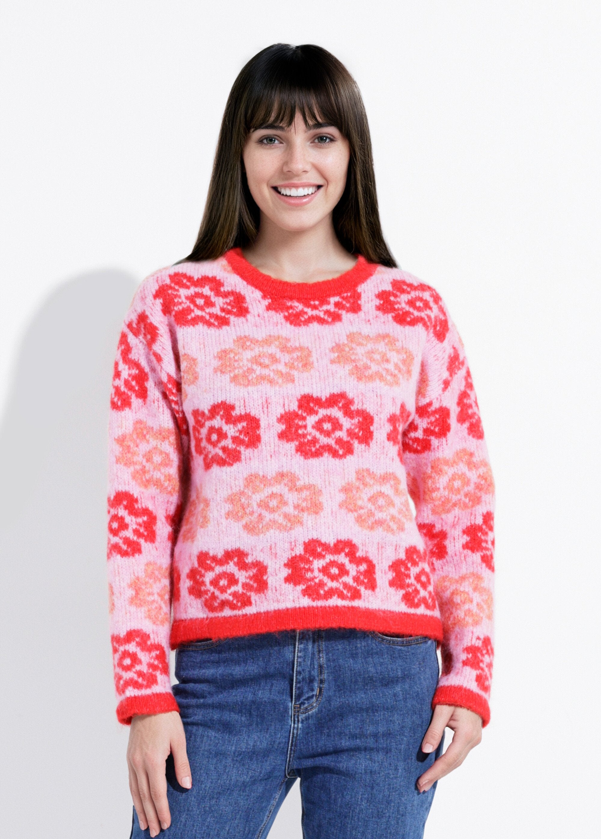 Cropped_floral_knit_sweater_Pink_and_red_FA1_slim