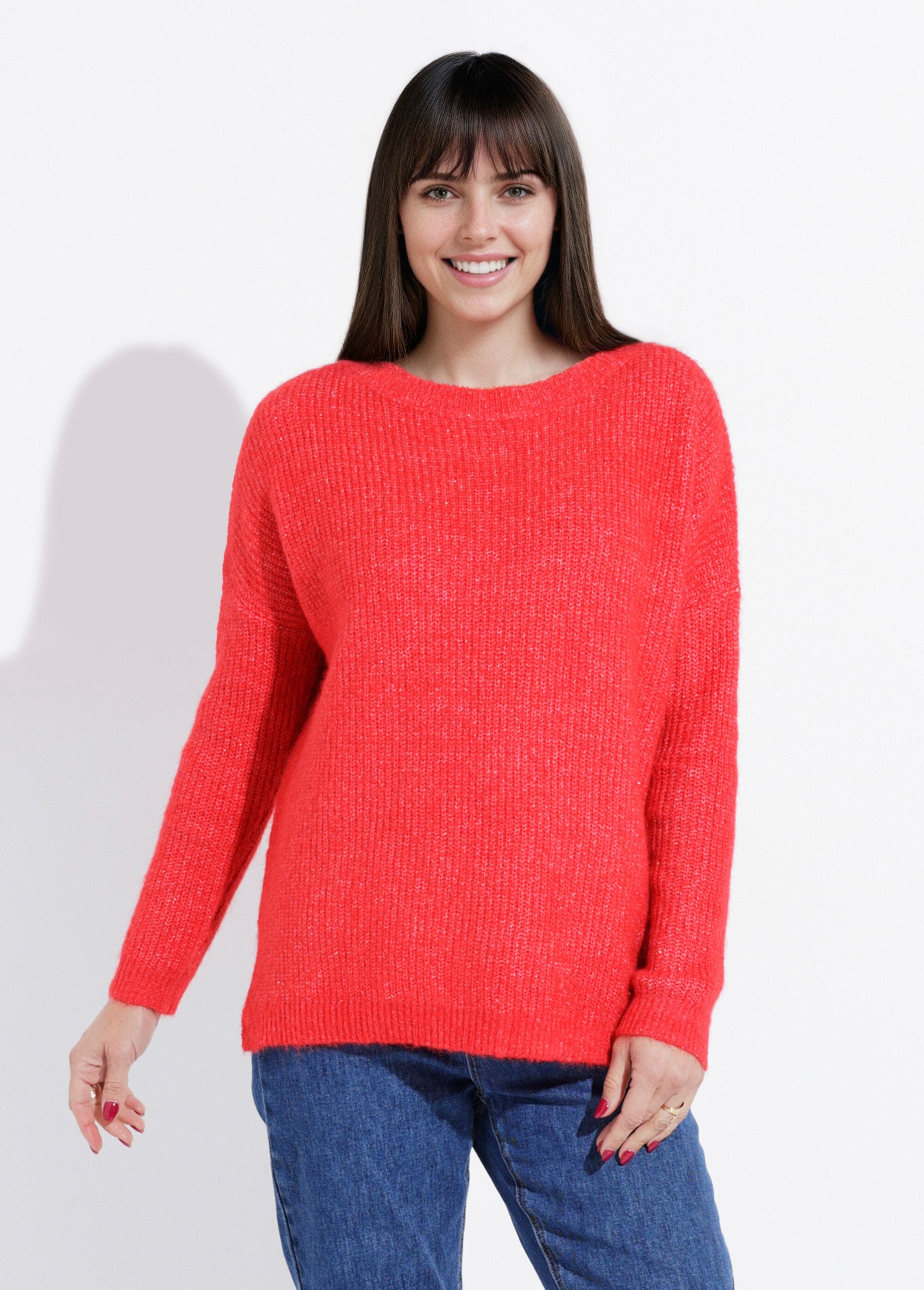 Boat_neck_fluffy_knit_sweater_Red_FA1_slim