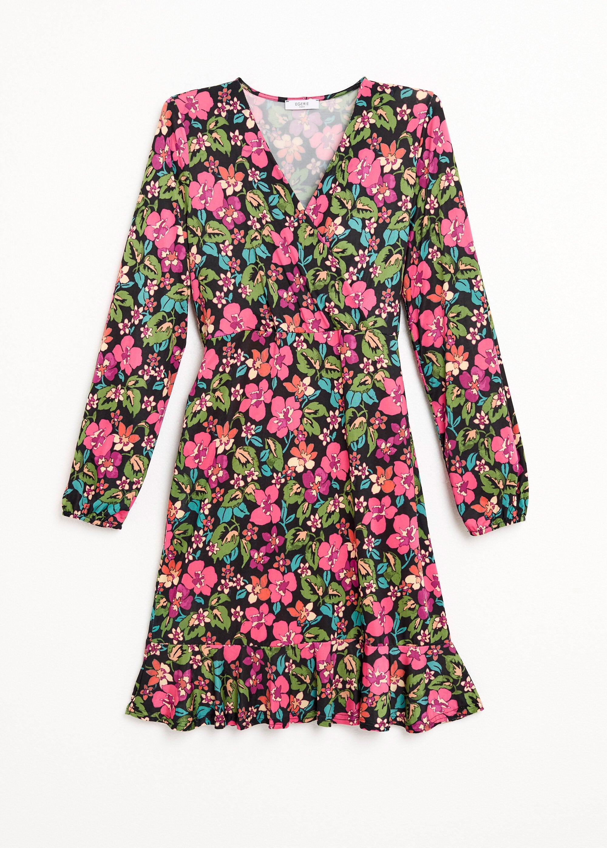 Short,_flared_floral_wrap_dress_Black_and_fuchsia_AP1_slim