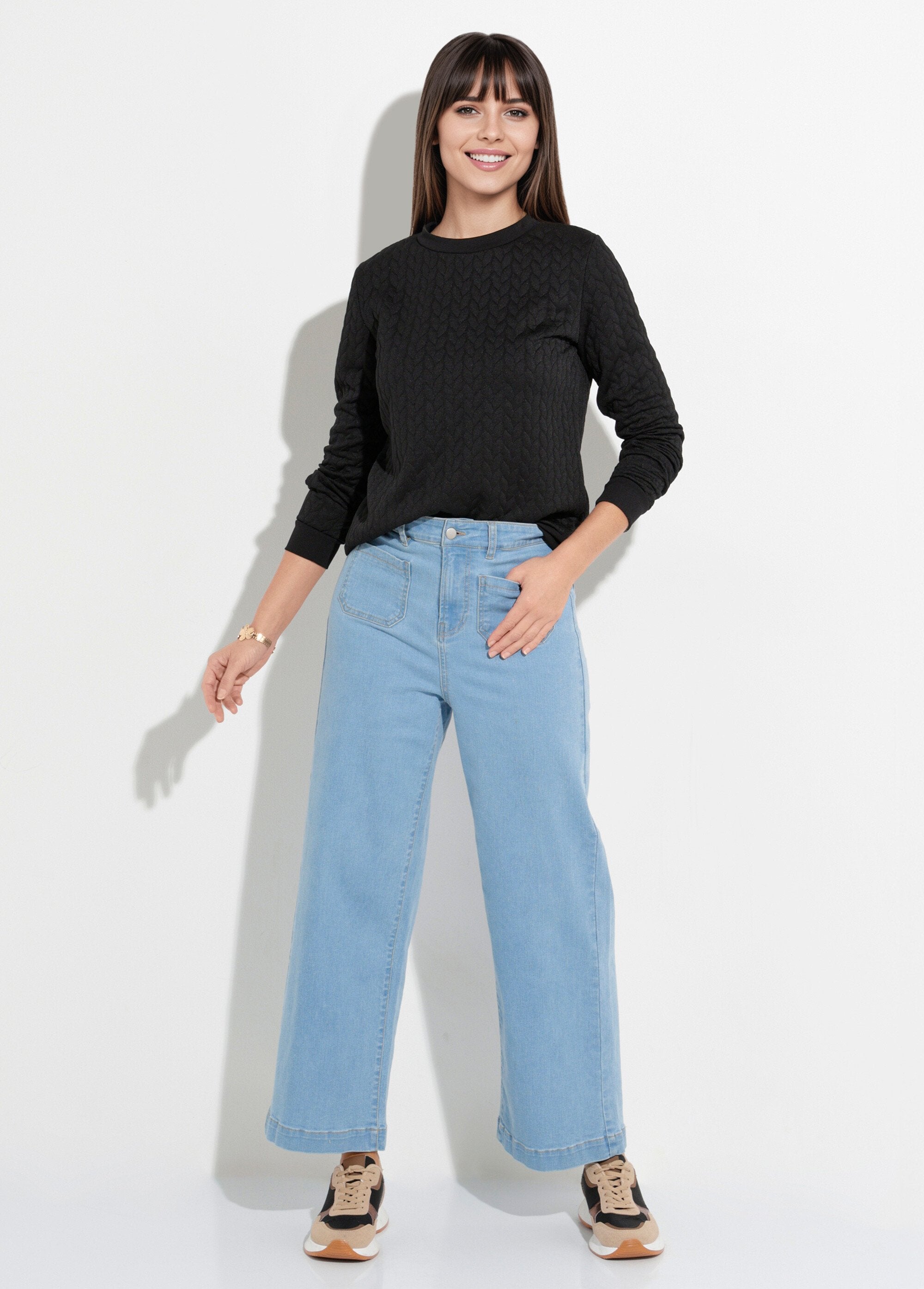 Long-sleeved_sweatshirt_with_origami_pattern_Black_SF1_slim