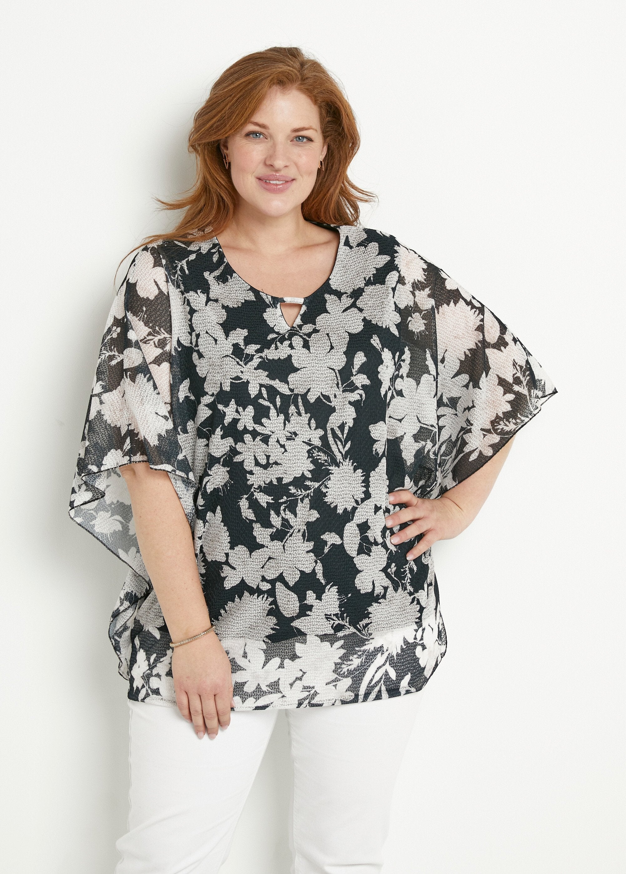 Long_floral_batwing_sleeve_t-shirt_Black_and_ecru_FA1_curvy