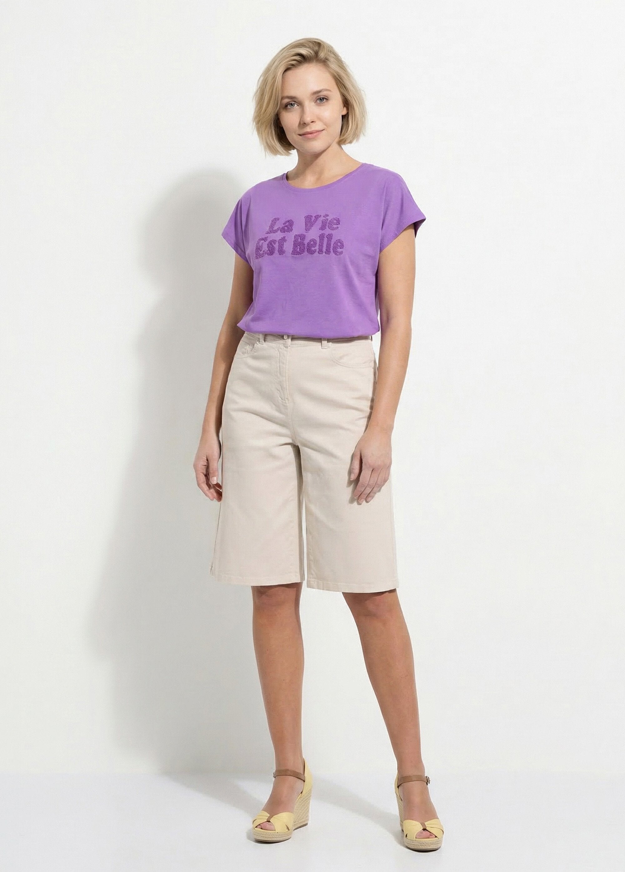 T-shirt_uni_col_rond_message_bouclette_Violet_SF1_slim