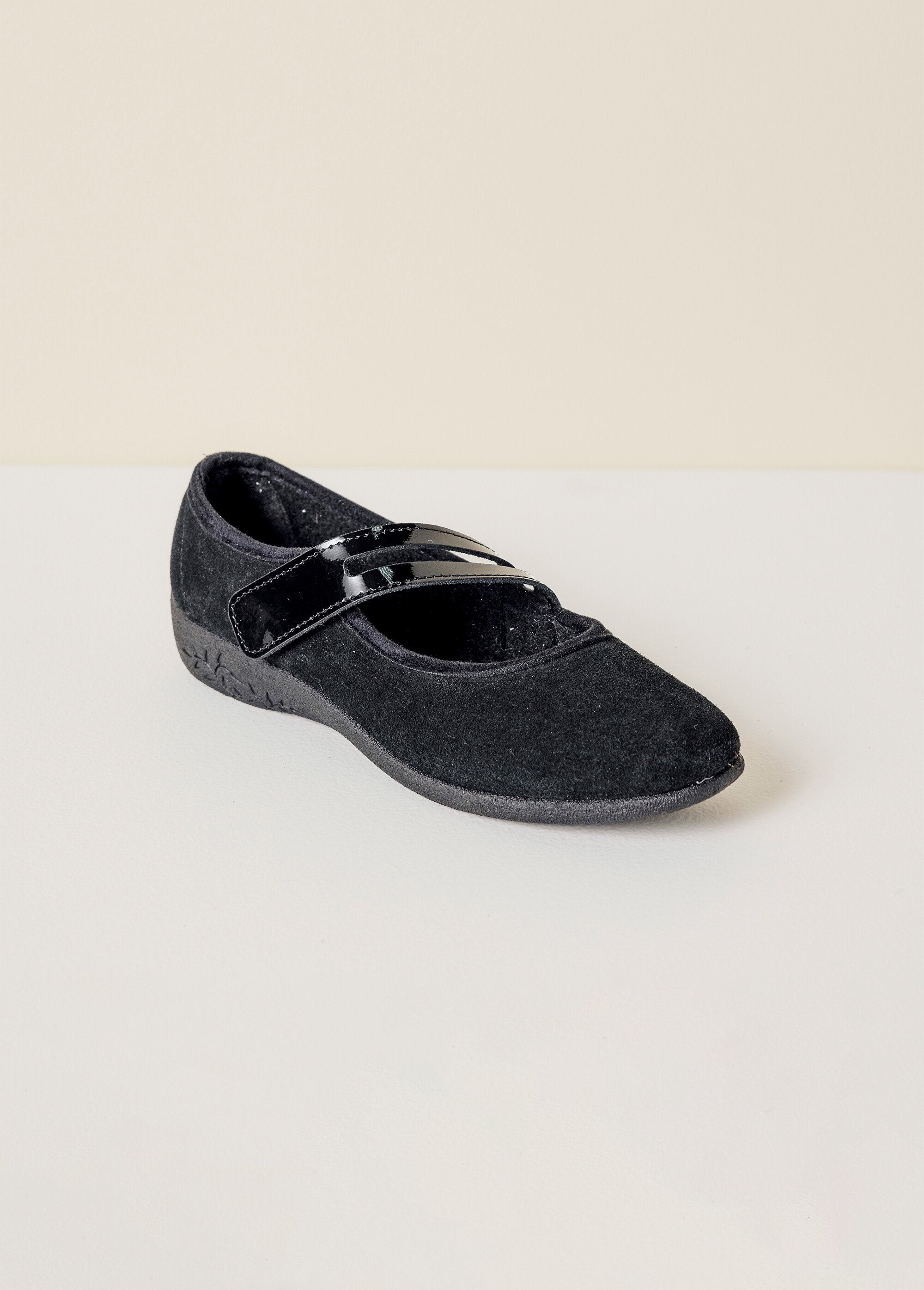 Ballerina_standard_width_suede_leather_Noir_FA1_slim