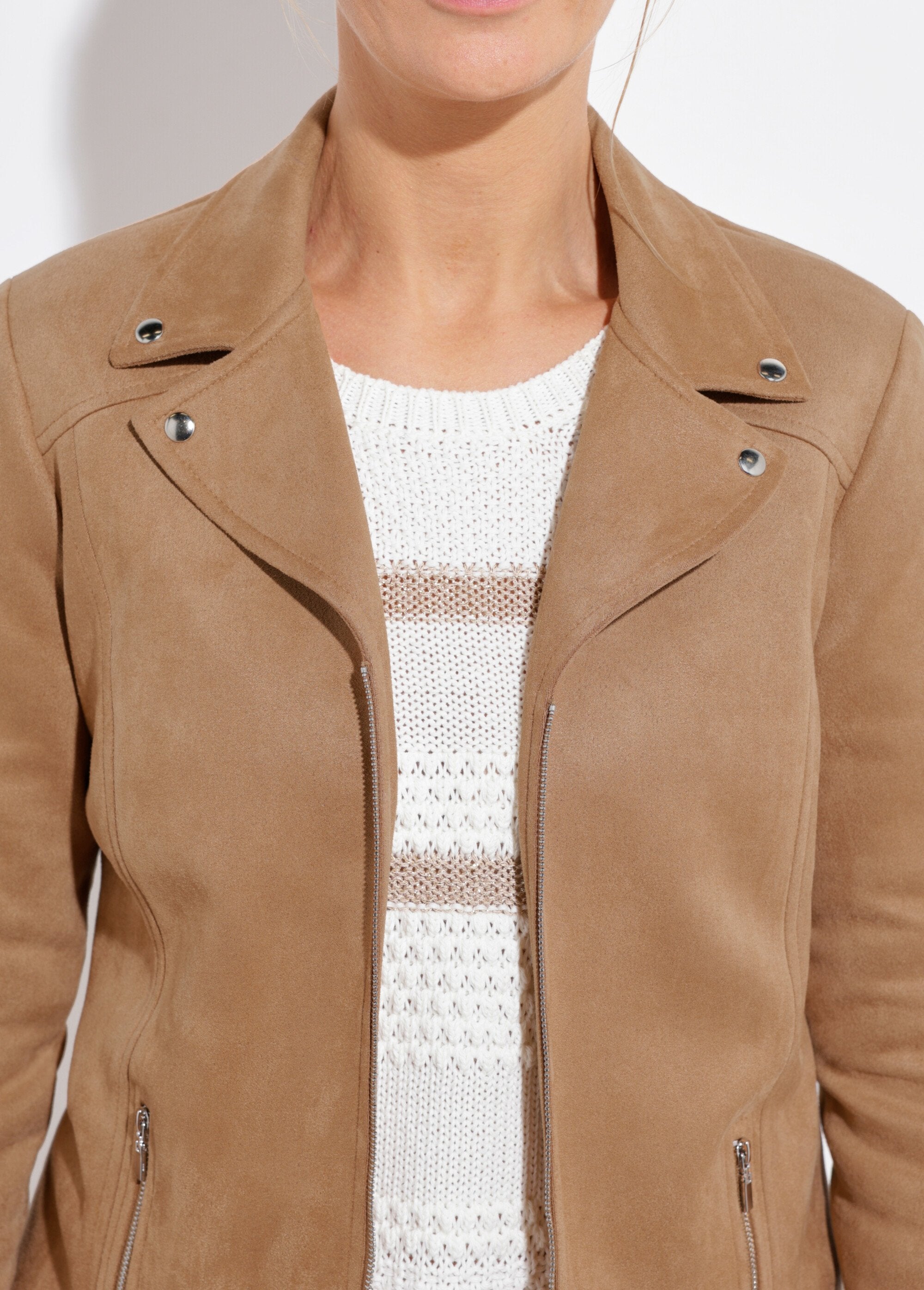 Blouson_zippé_tissu_suédé_velouté_Camel_DE1_slim