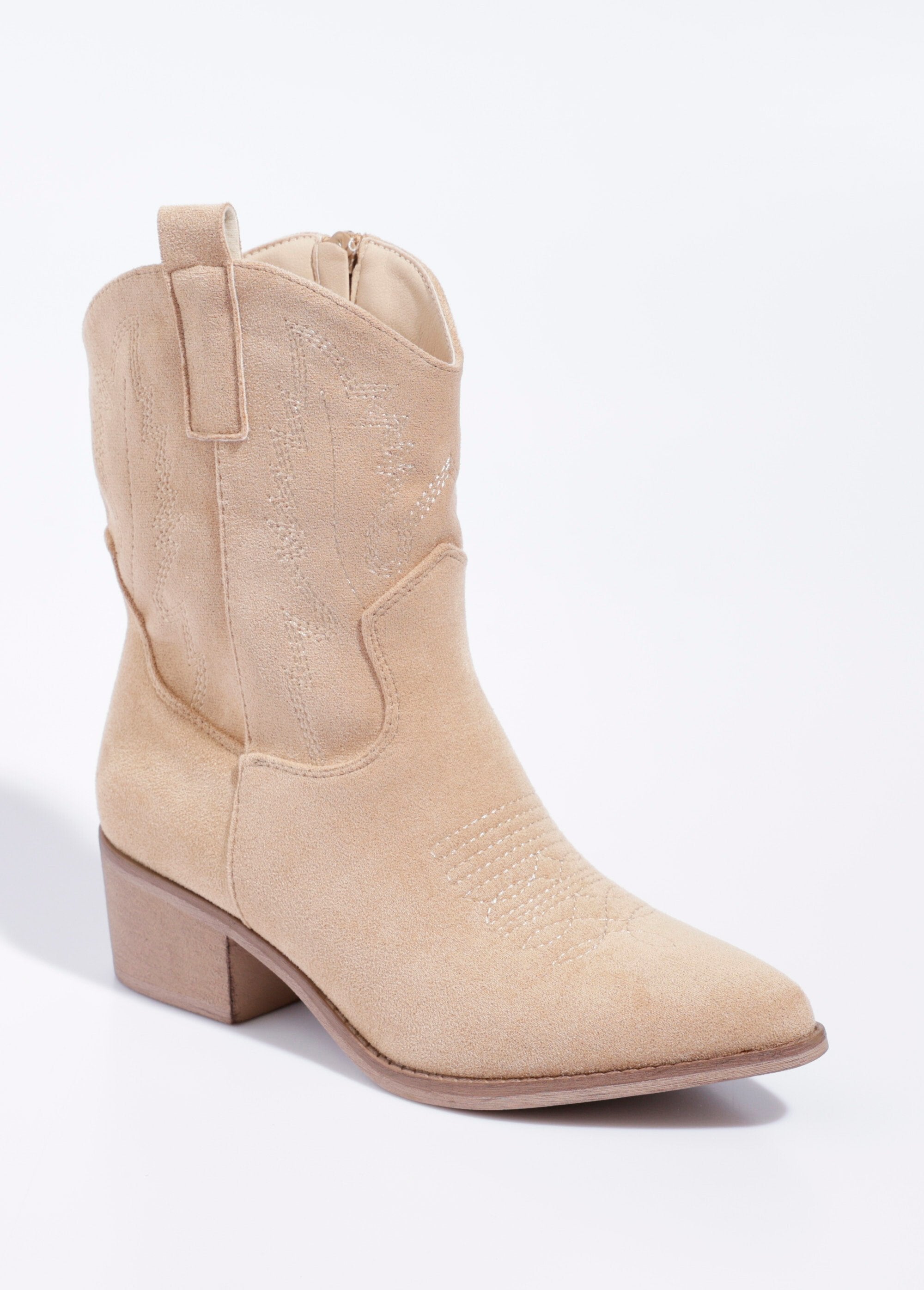 Suede_ankle_boots_with_heels,_western_style_Beige_FA1_slim