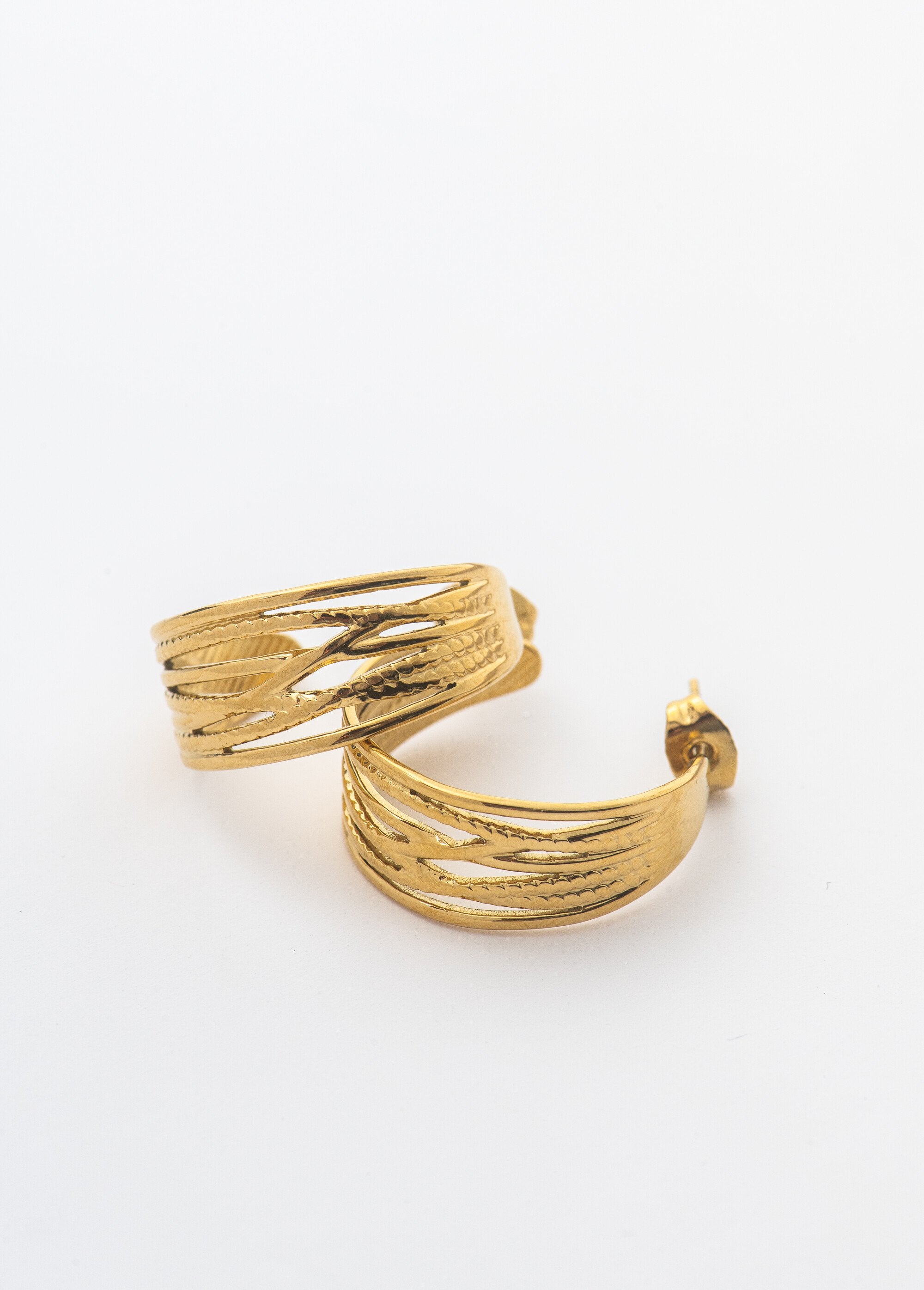 Multi-link_steel_earrings_Golden_DE1_slim