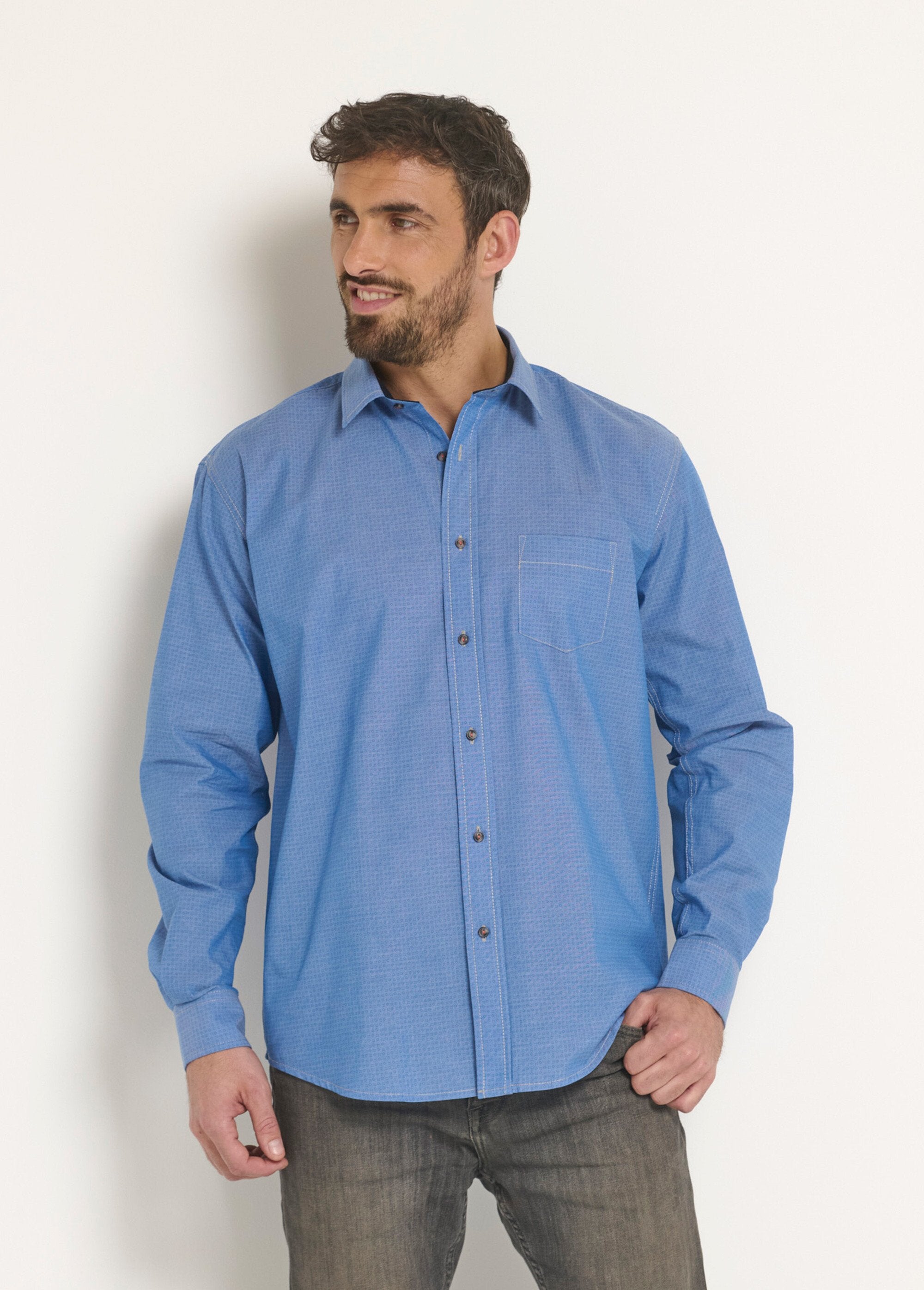 Printed_chambray_cotton_shirt_Blue_FA1_slim