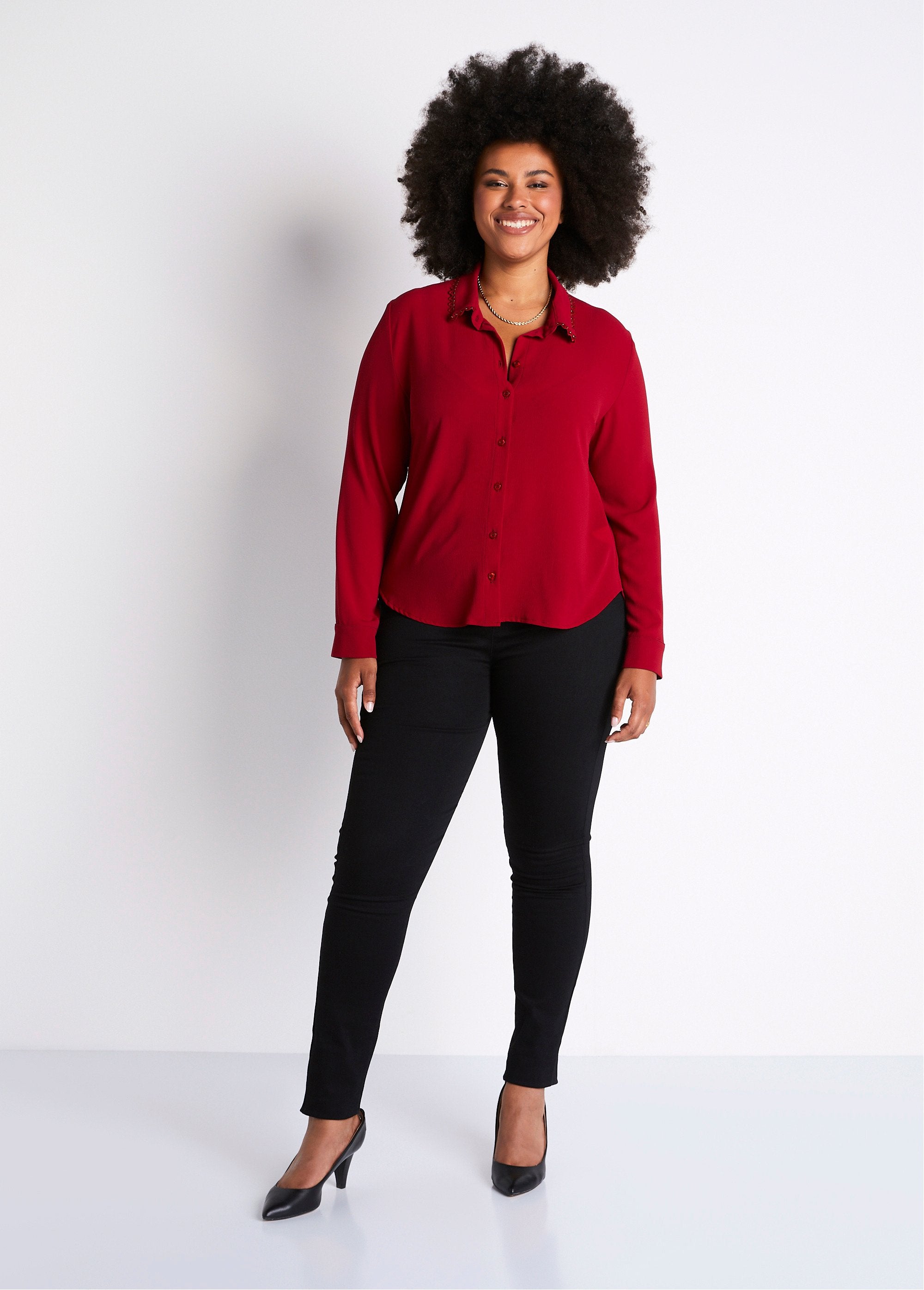 Plain_buttoned_blouse_with_fancy_collar_Red_SF1_curvy