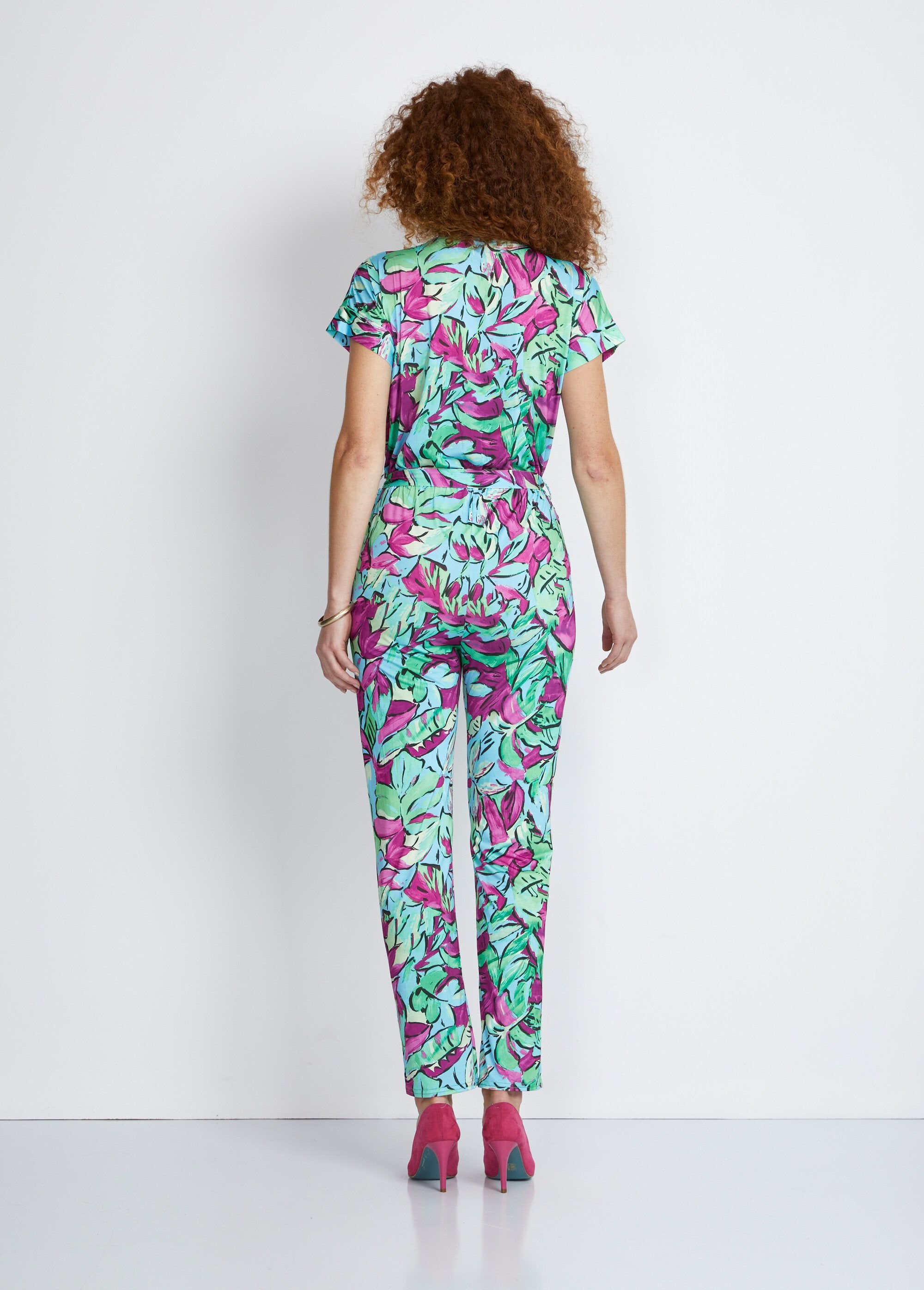 Stretch_mesh_jumpsuit_Green_and_fuchsia_DO1_slim