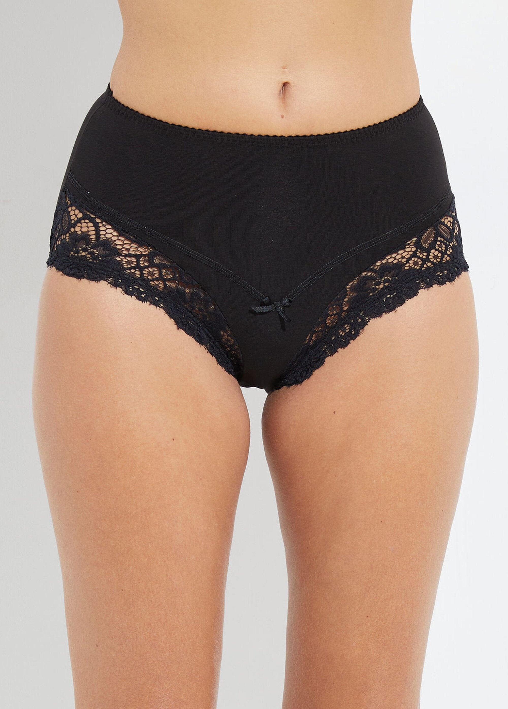 High-waisted_stretch_cotton_lace_panties_Black_FA1_slim