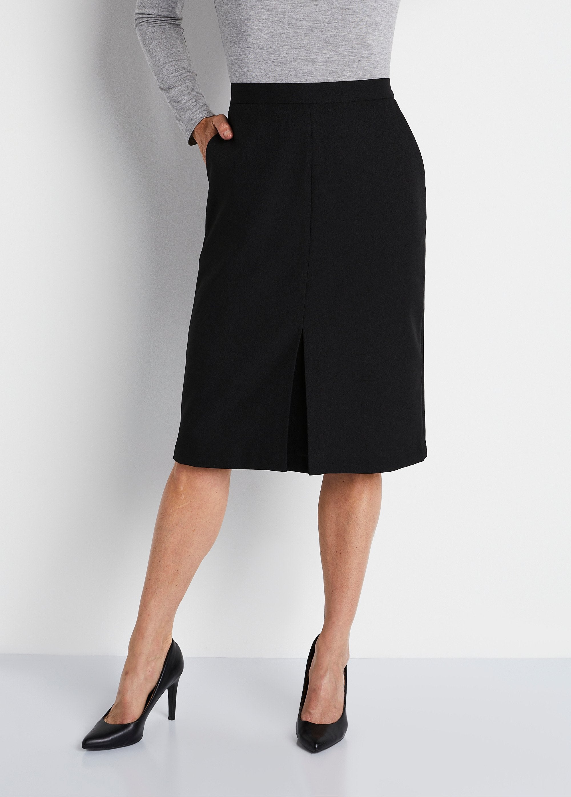 Mid-length_straight_skirt_in_wrinkle-free_fabric_Black_FA1_slim