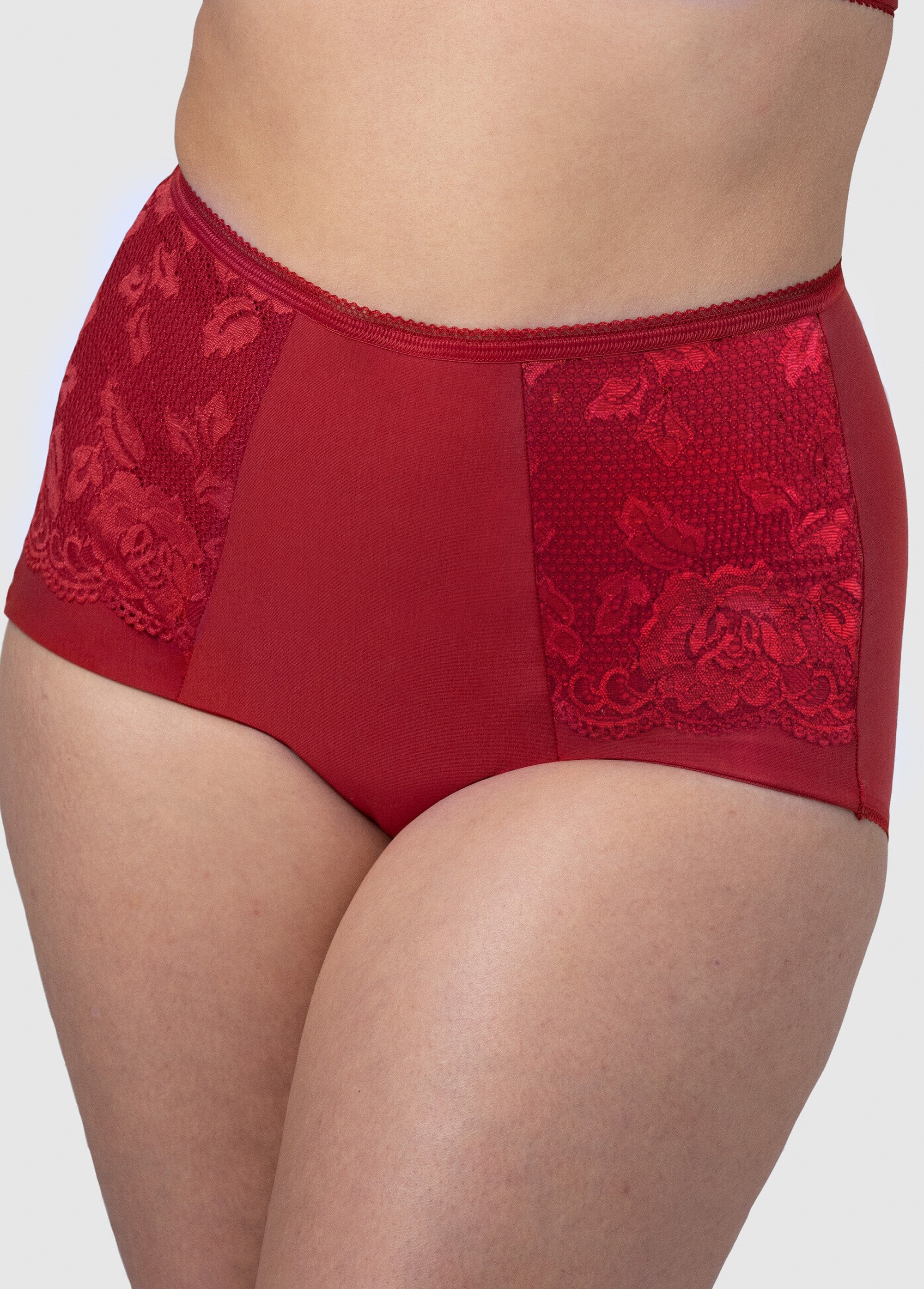 Miss_Mary®_-_High-waisted_lace_panty_girdle_Carmine_FA1_slim