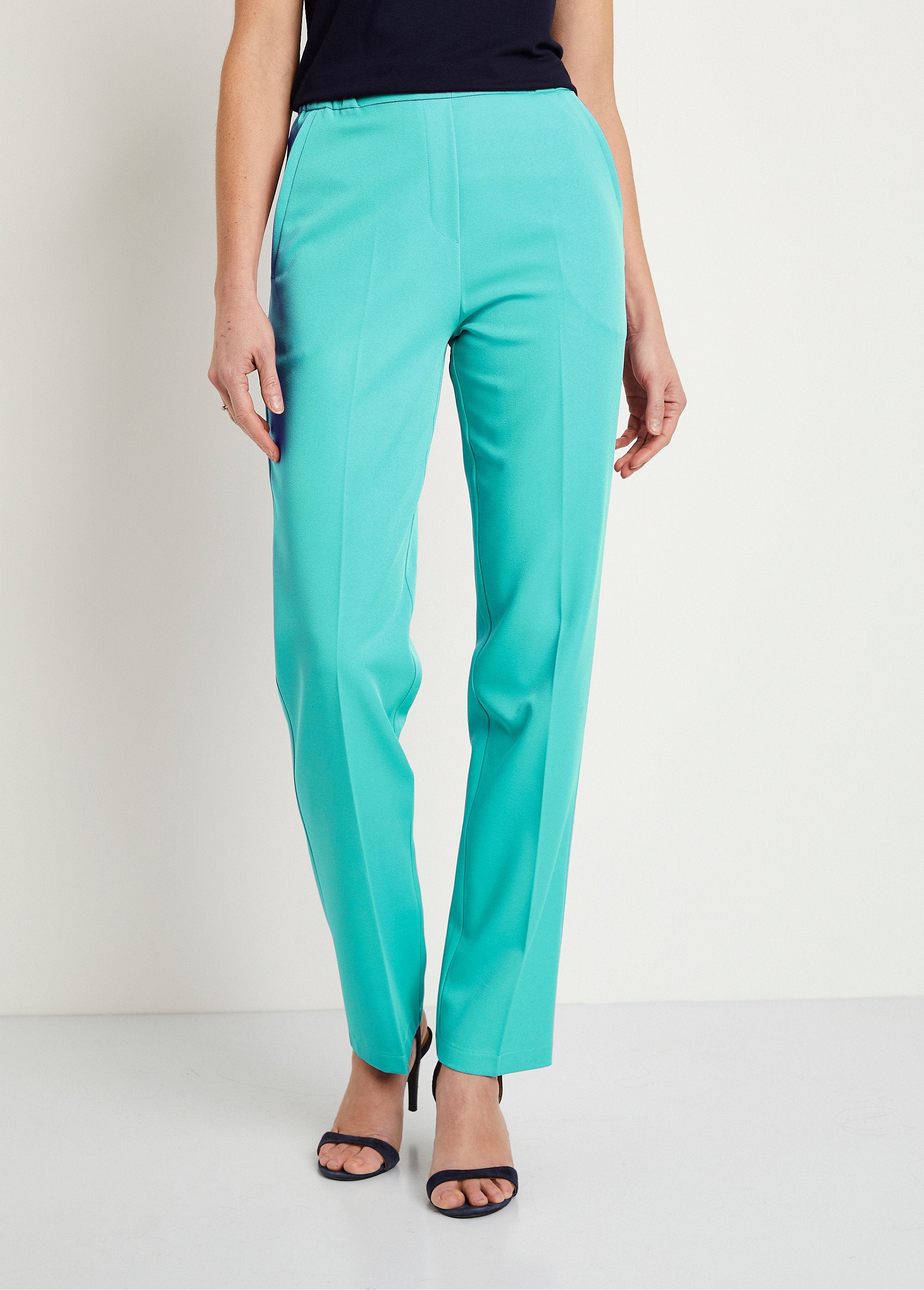 Straight_pants_with_semi-elasticated_waist_Green_FA1_slim