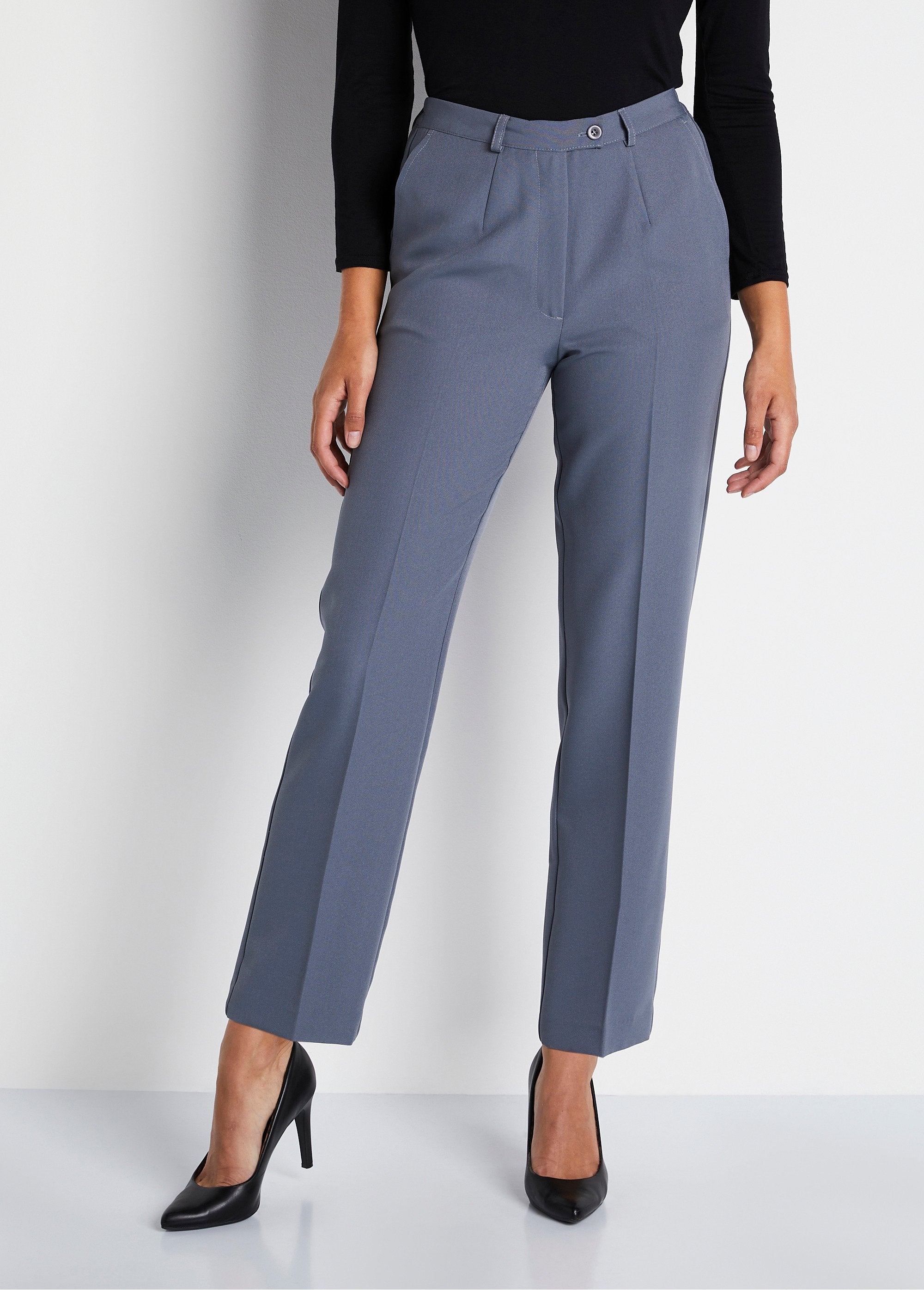 Straight_pants_with_semi-elasticated_waist,_wrinkle-free_fabric_Gray_FA1_slim