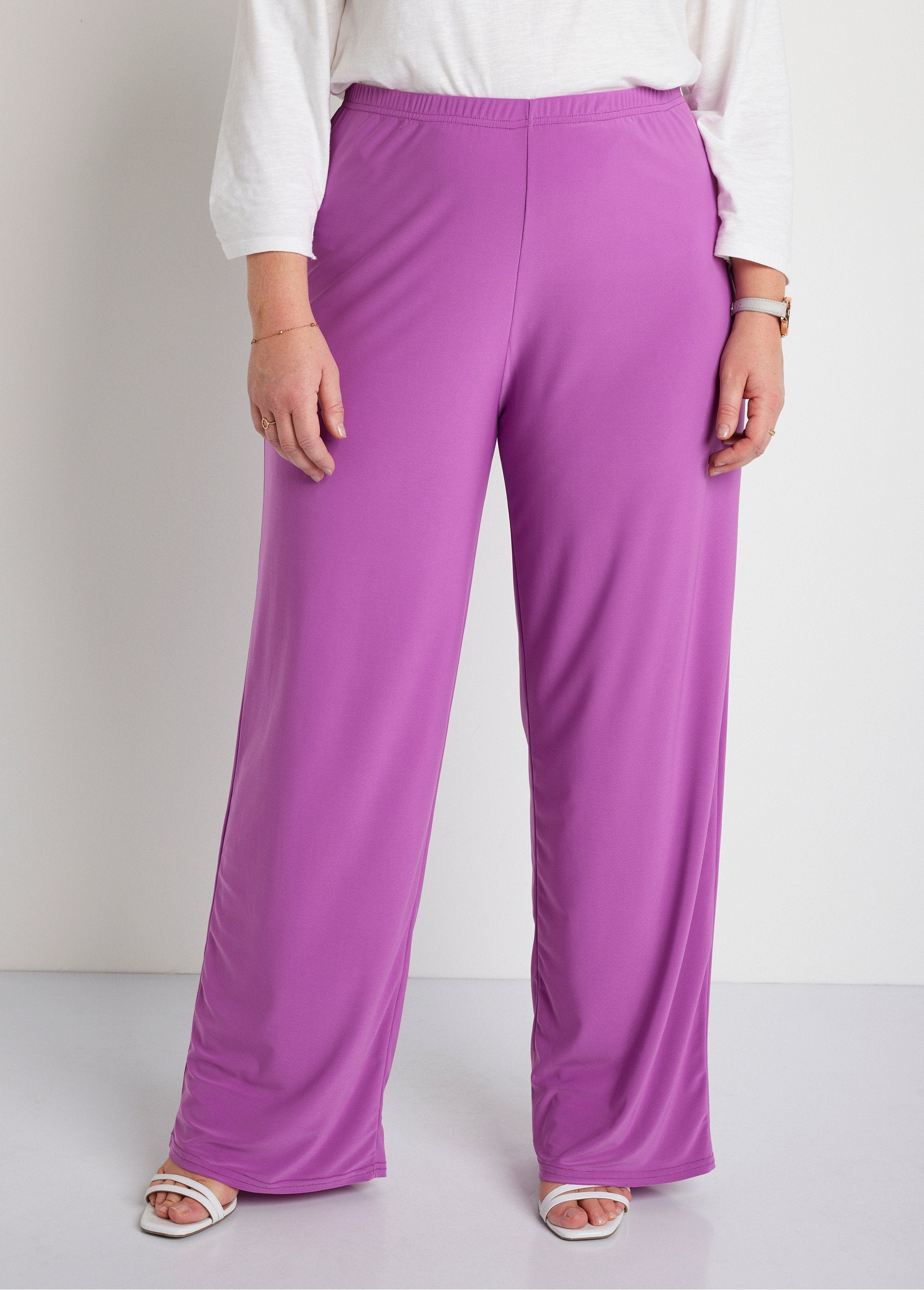 Flowy_elasticated_waist_mesh_pants_Plain_purple_FA1_curvy