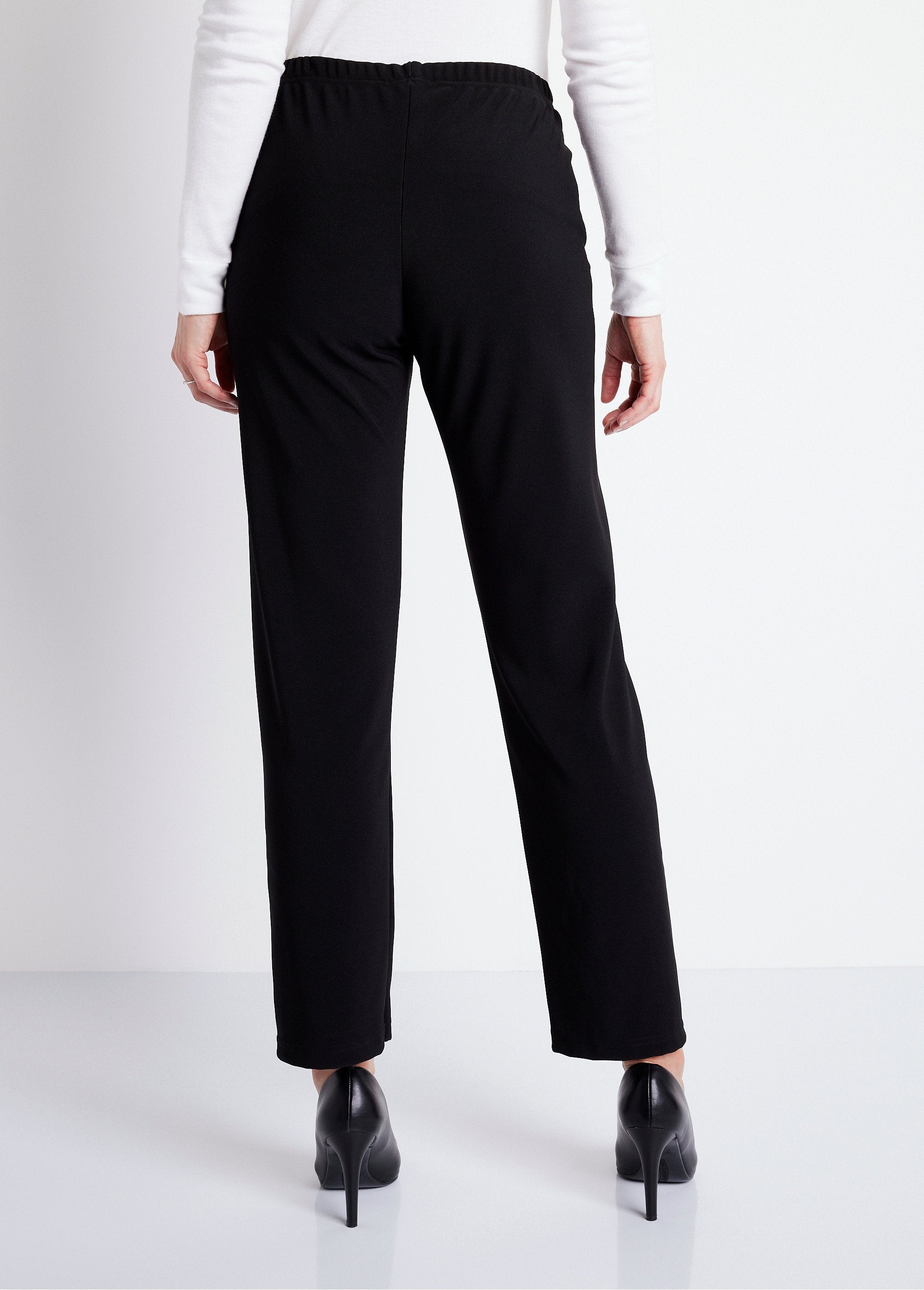 Straight_pants_with_elasticated_waist_and_ribbed_knit_Black_DO1_slim