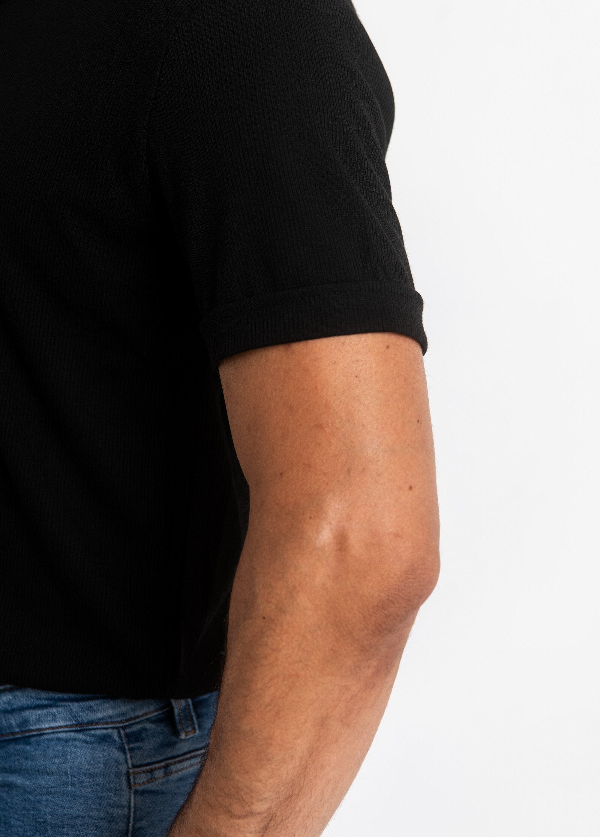 Polo_shirt_style_fine_knit_ribbing_Black_DE3_slim