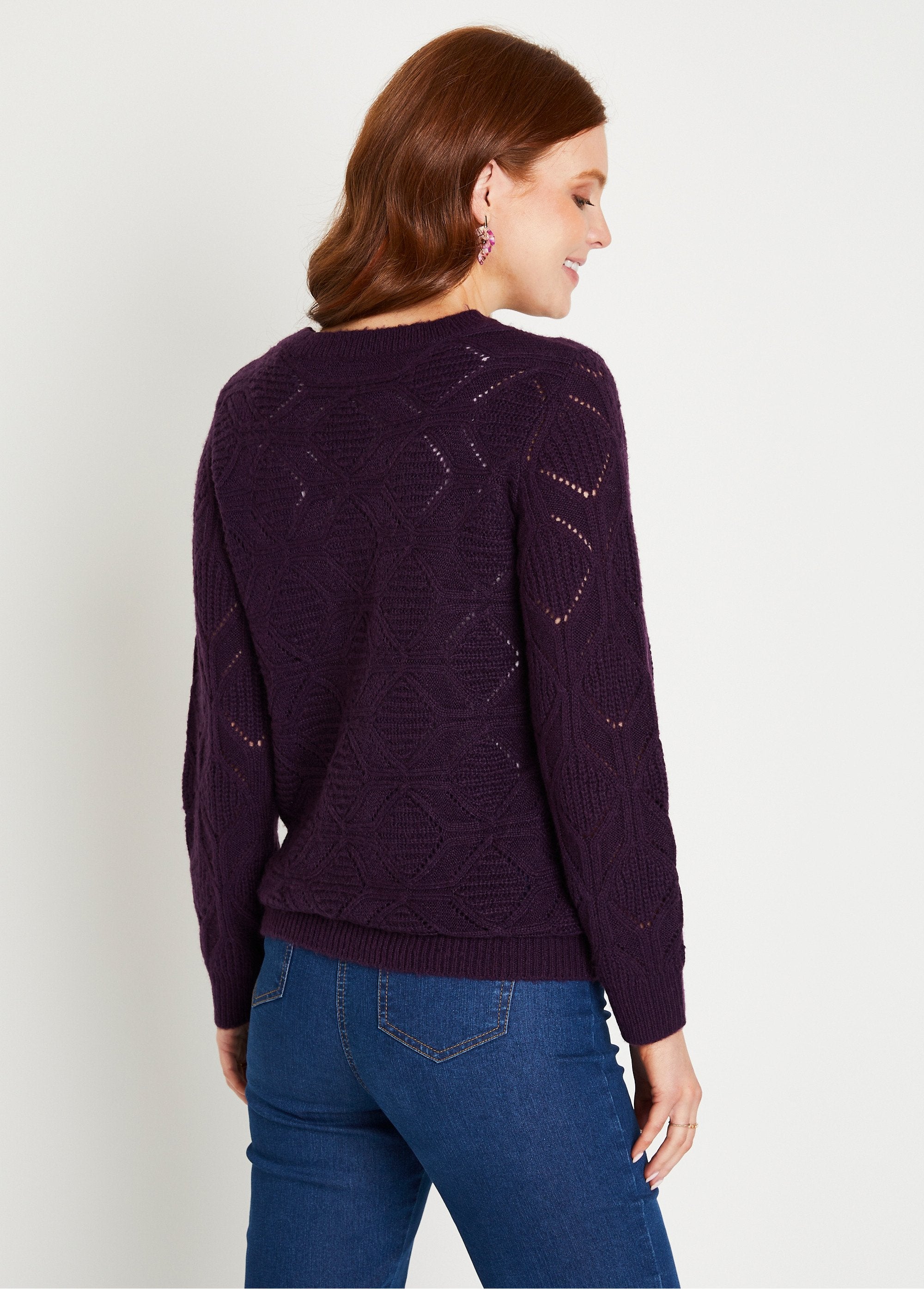 Plain_mid-length_tunic_sweater_with_openwork_knit_round_neck_Violin_DO1_slim