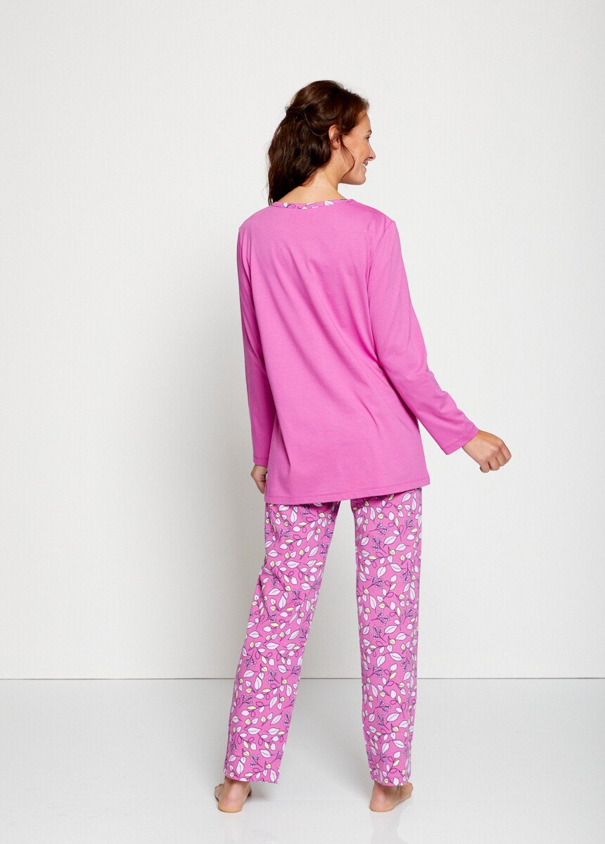 Koala_pattern_printed_cotton_pajamas_Pink_DO1_slim