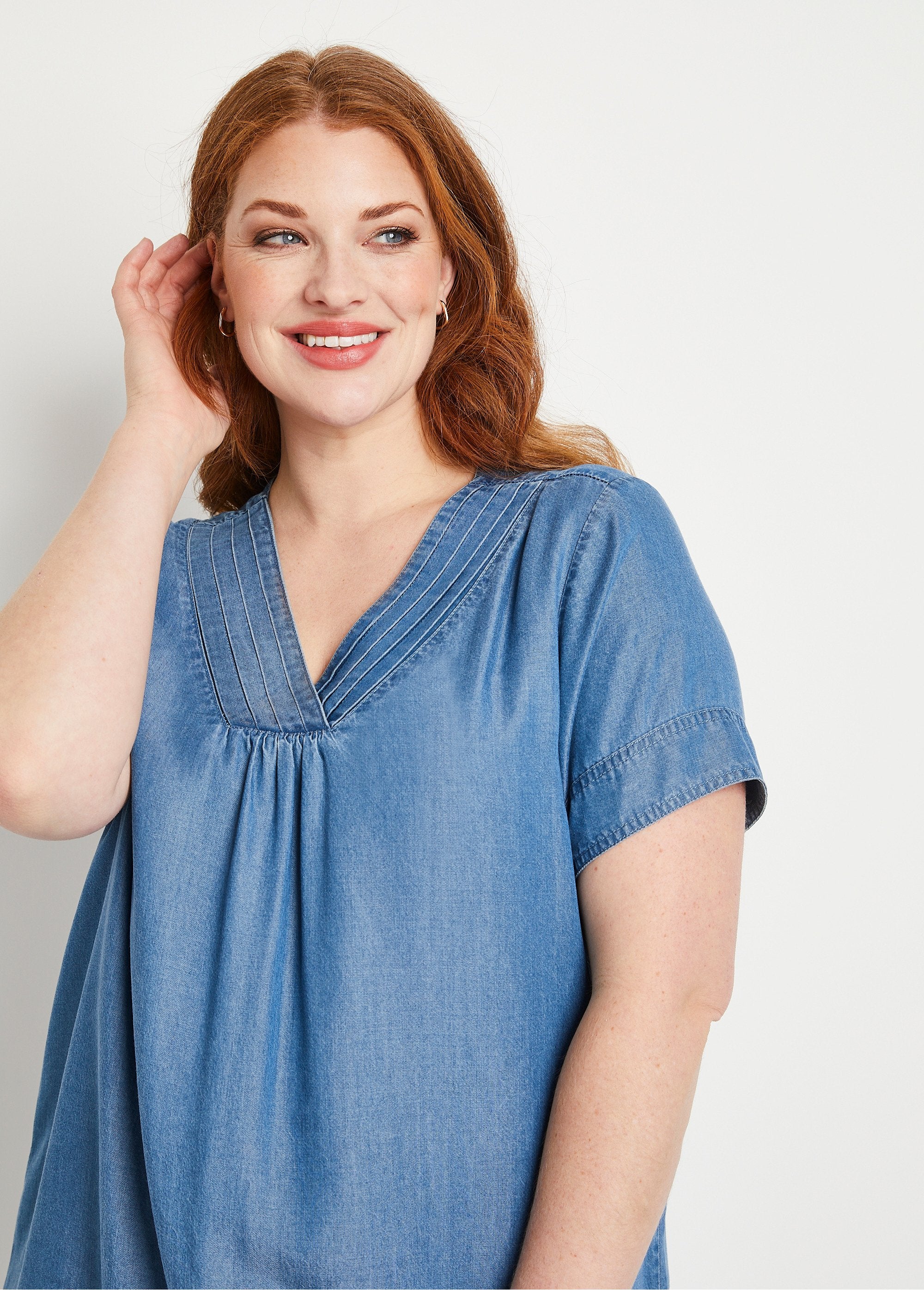 Short_straight_dress_in_lyocell_fabric_Blue_DE1_curvy