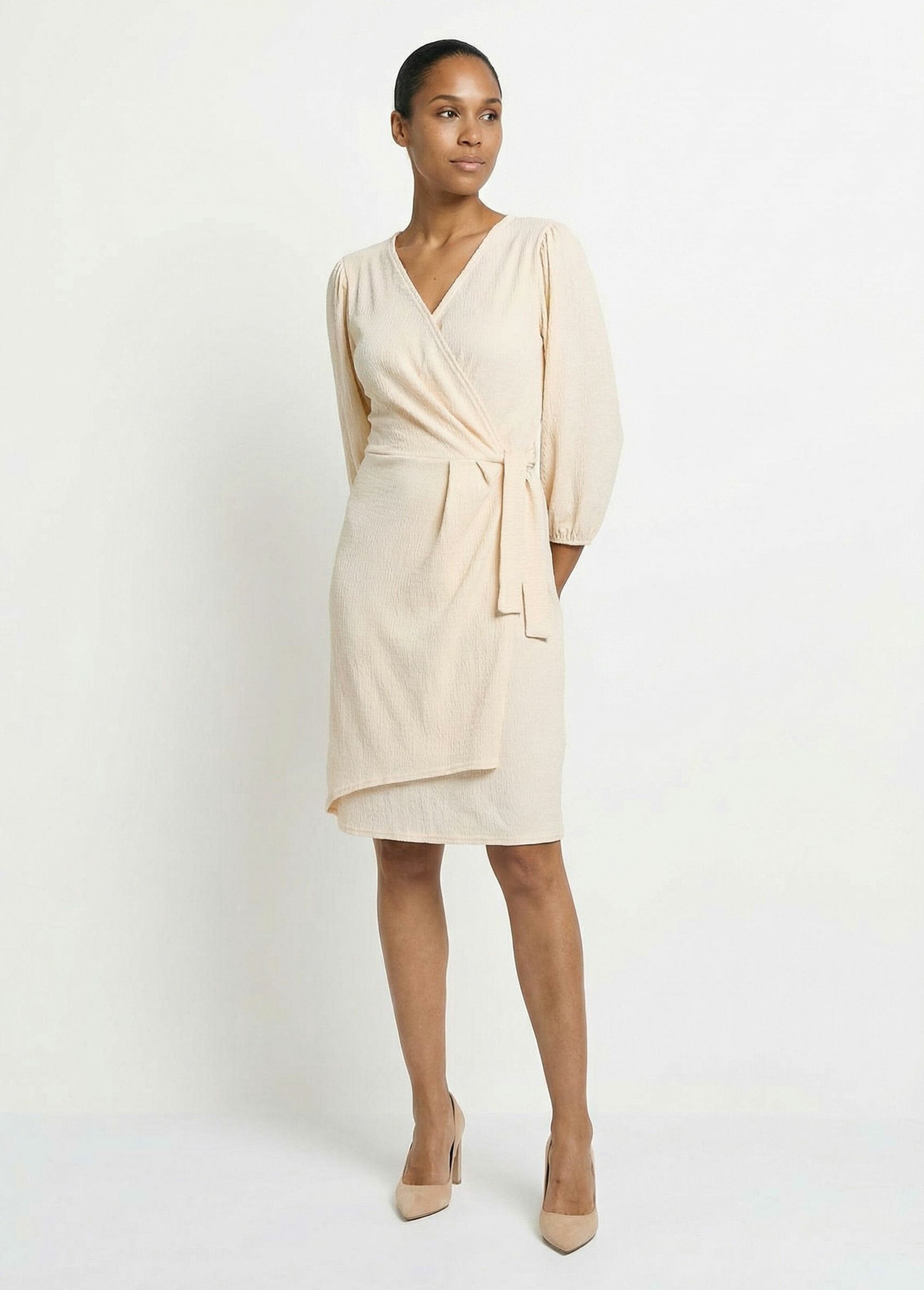 Waffle_knit_wrap_dress_Beige_SF1_slim