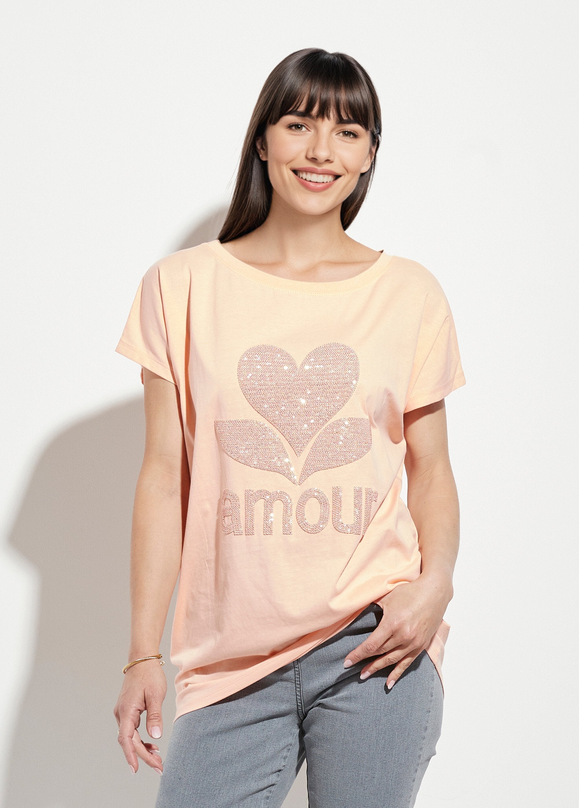 Round_neck_T-shirt_with_glittery_Love_pattern_Orange_FA1_slim