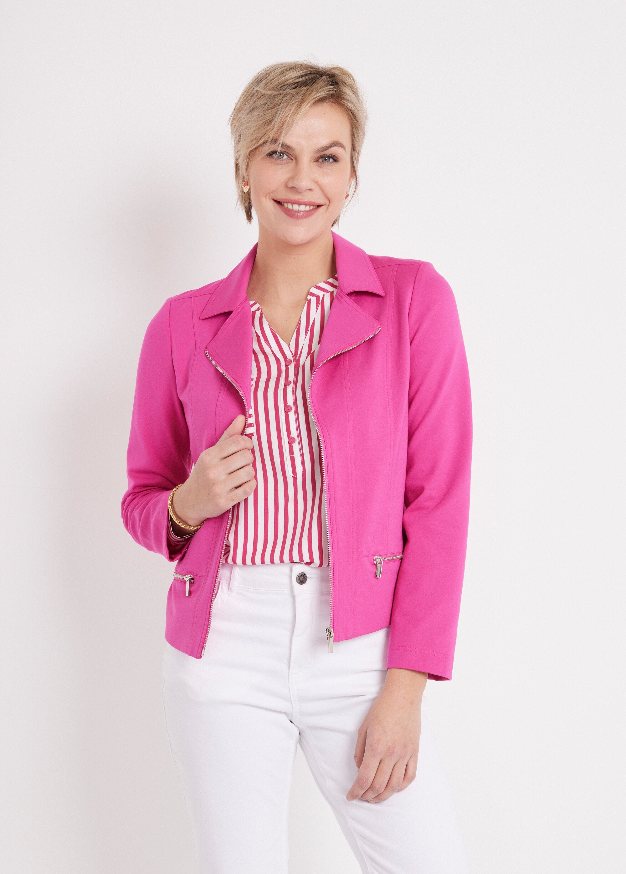 Short_straight_zipped_knitted_jacket_Fuchsia_FA1_slim