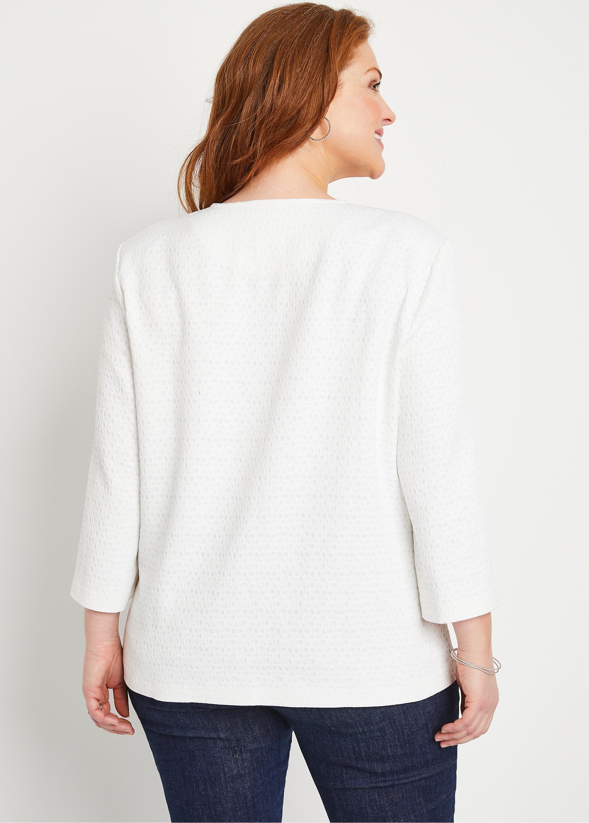 Crew-neck_jacket_with_3/4_sleeves_White_DO1_curvy